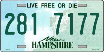 NH license plate 2817177