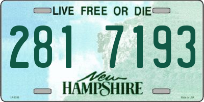 NH license plate 2817193