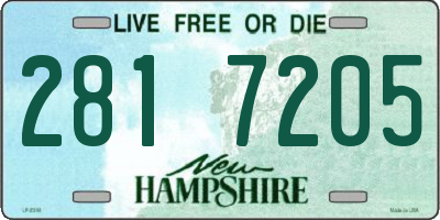 NH license plate 2817205