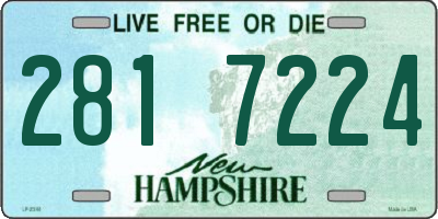 NH license plate 2817224
