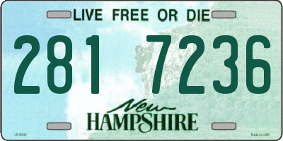 NH license plate 2817236