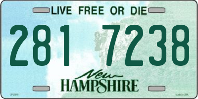 NH license plate 2817238