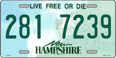 NH license plate 2817239