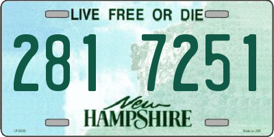 NH license plate 2817251