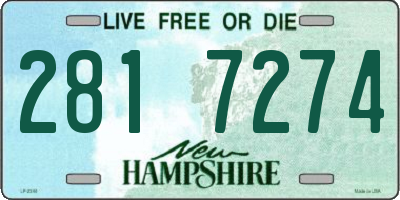 NH license plate 2817274