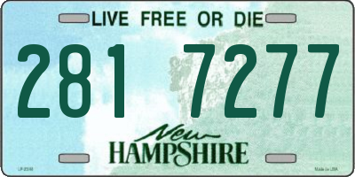 NH license plate 2817277