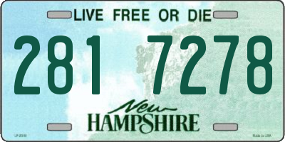 NH license plate 2817278