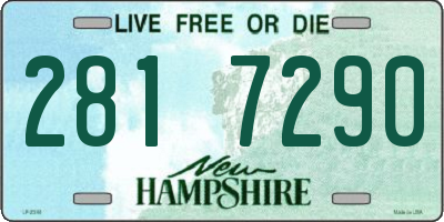 NH license plate 2817290