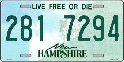 NH license plate 2817294