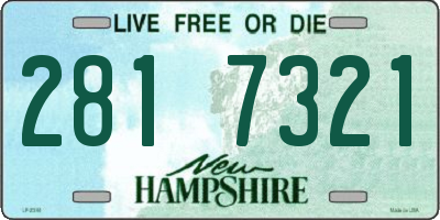 NH license plate 2817321