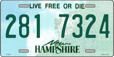 NH license plate 2817324