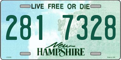 NH license plate 2817328