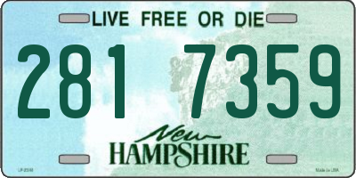 NH license plate 2817359