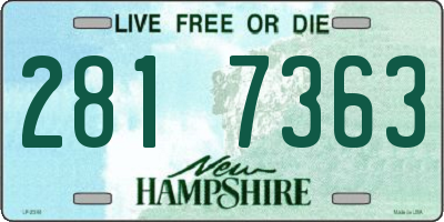 NH license plate 2817363