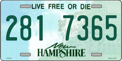 NH license plate 2817365