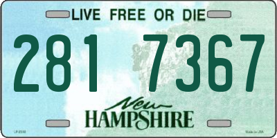 NH license plate 2817367