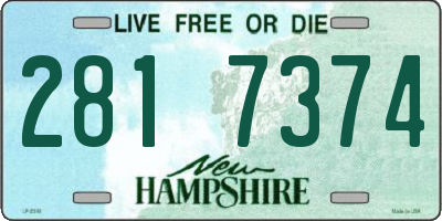 NH license plate 2817374