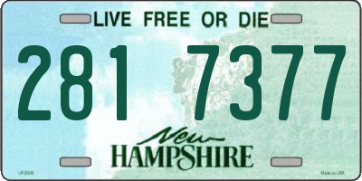 NH license plate 2817377