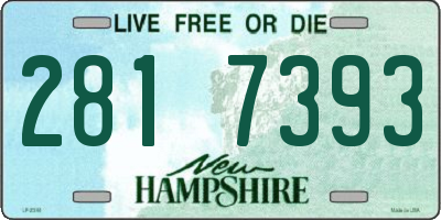 NH license plate 2817393