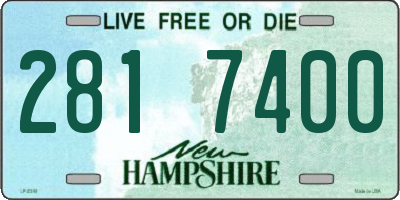 NH license plate 2817400