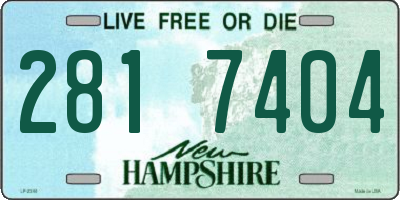 NH license plate 2817404