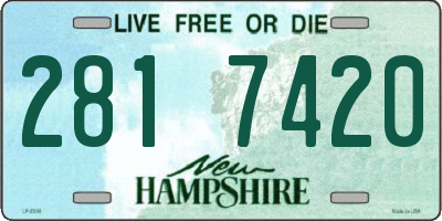 NH license plate 2817420