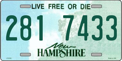 NH license plate 2817433