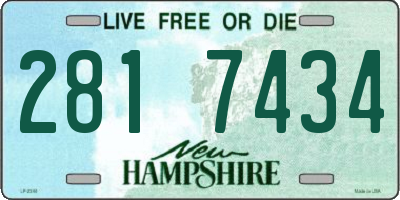 NH license plate 2817434