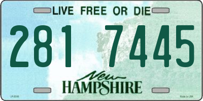NH license plate 2817445