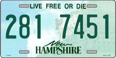 NH license plate 2817451
