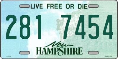 NH license plate 2817454