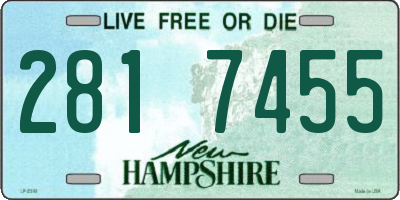 NH license plate 2817455