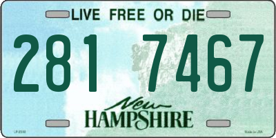 NH license plate 2817467