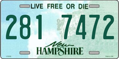 NH license plate 2817472