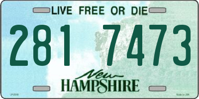 NH license plate 2817473