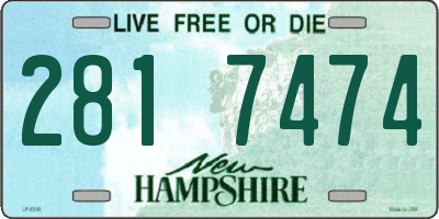 NH license plate 2817474