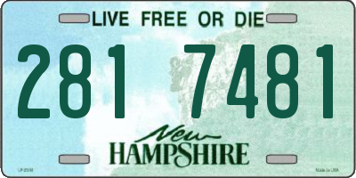 NH license plate 2817481
