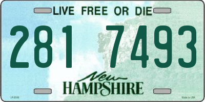 NH license plate 2817493