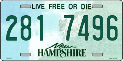 NH license plate 2817496
