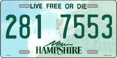 NH license plate 2817553
