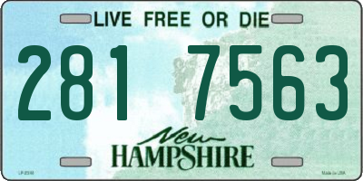 NH license plate 2817563