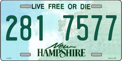 NH license plate 2817577