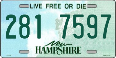 NH license plate 2817597