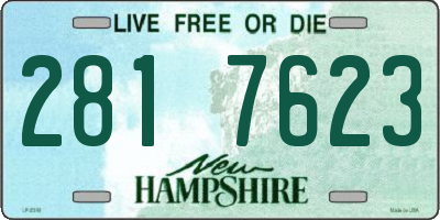 NH license plate 2817623