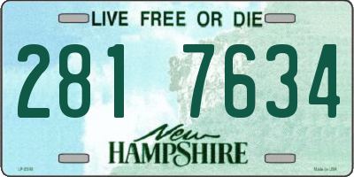 NH license plate 2817634