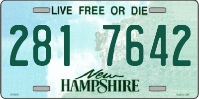 NH license plate 2817642