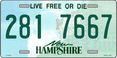 NH license plate 2817667