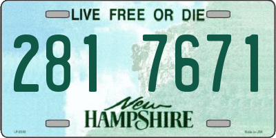 NH license plate 2817671