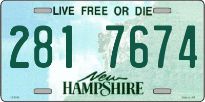 NH license plate 2817674