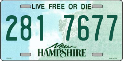 NH license plate 2817677